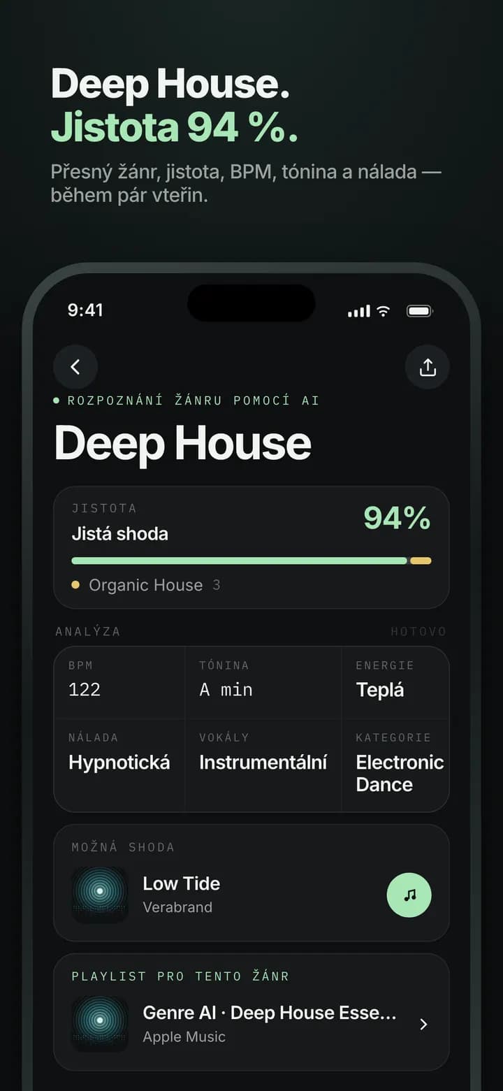 Genre AI — Kompletní rozbor — žánr, podžánr, jistota