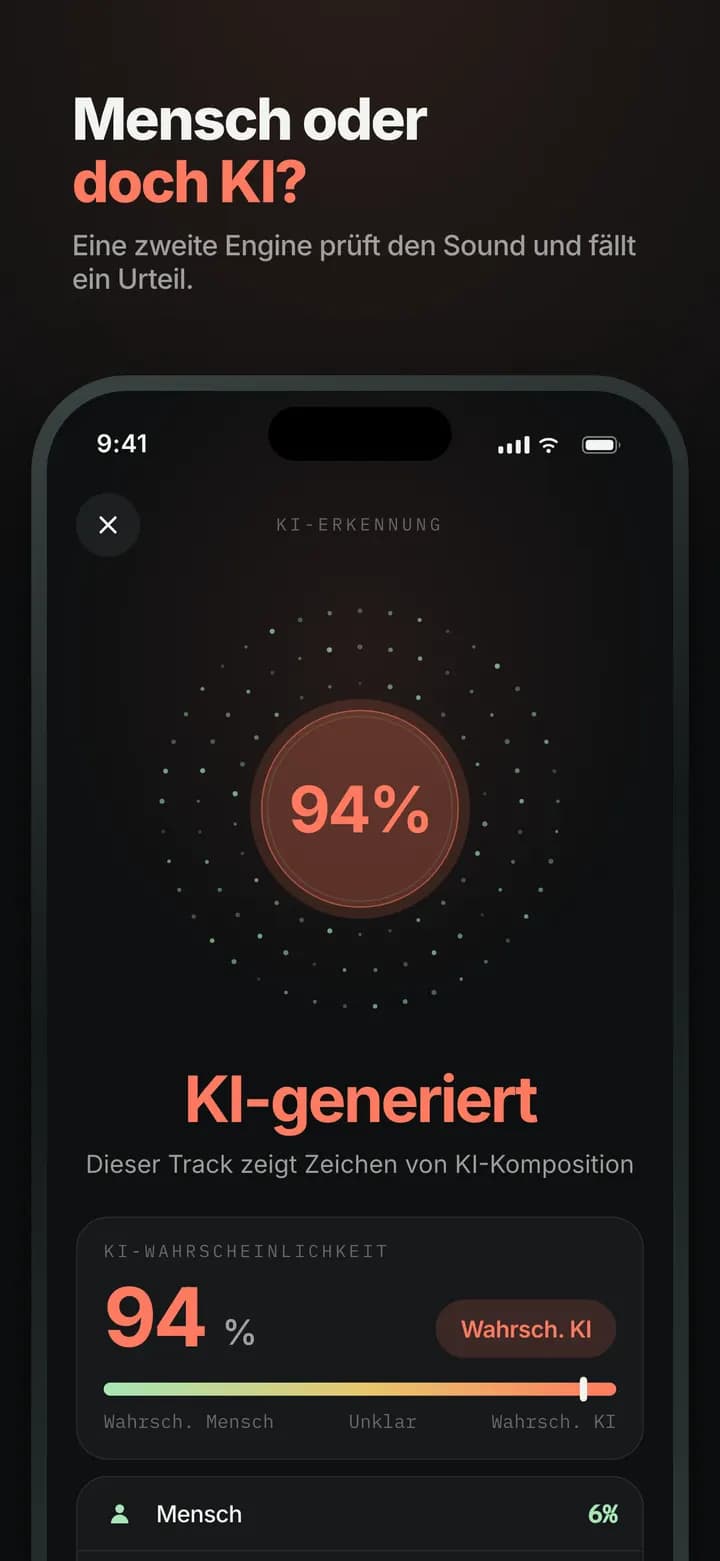 Genre AI — Eine zweite KI erkennt Mensch oder KI