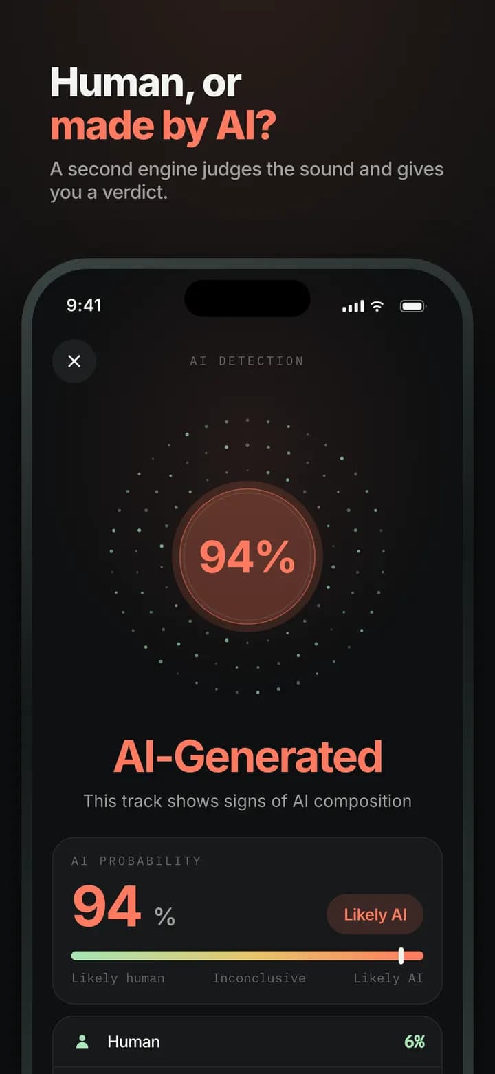 Genre AI — A second engine tells human from AI