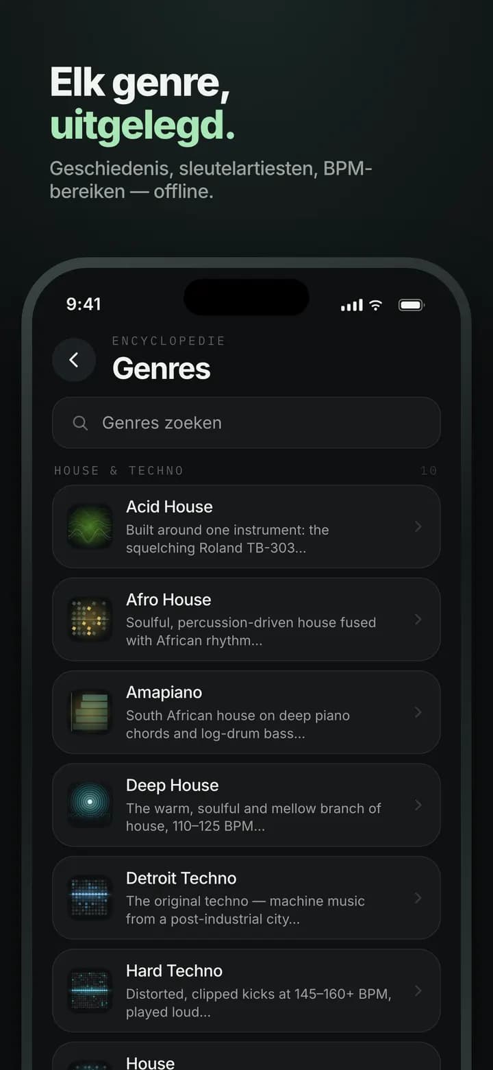 Genre AI — Elk genre uitgelegd — ook offline