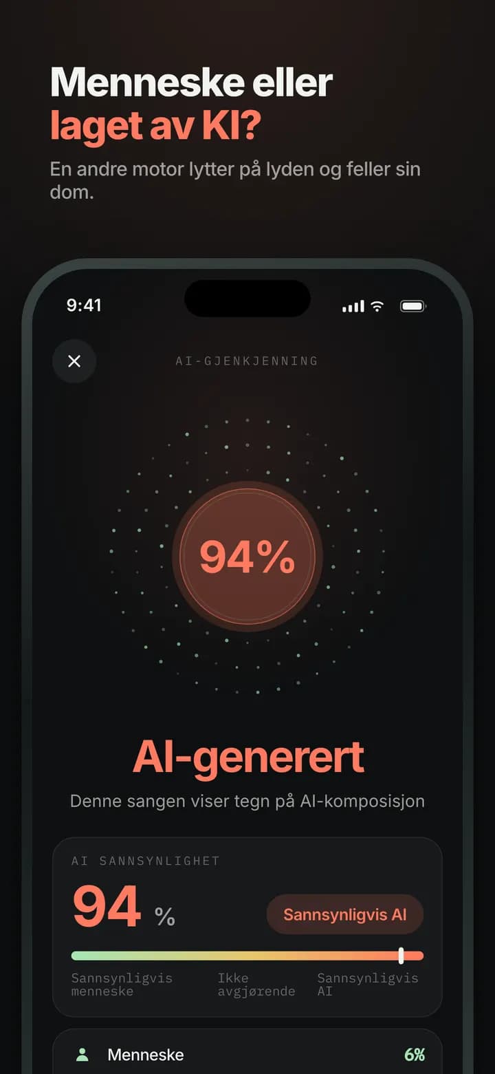 Genre AI — En annen modell skiller menneske fra KI