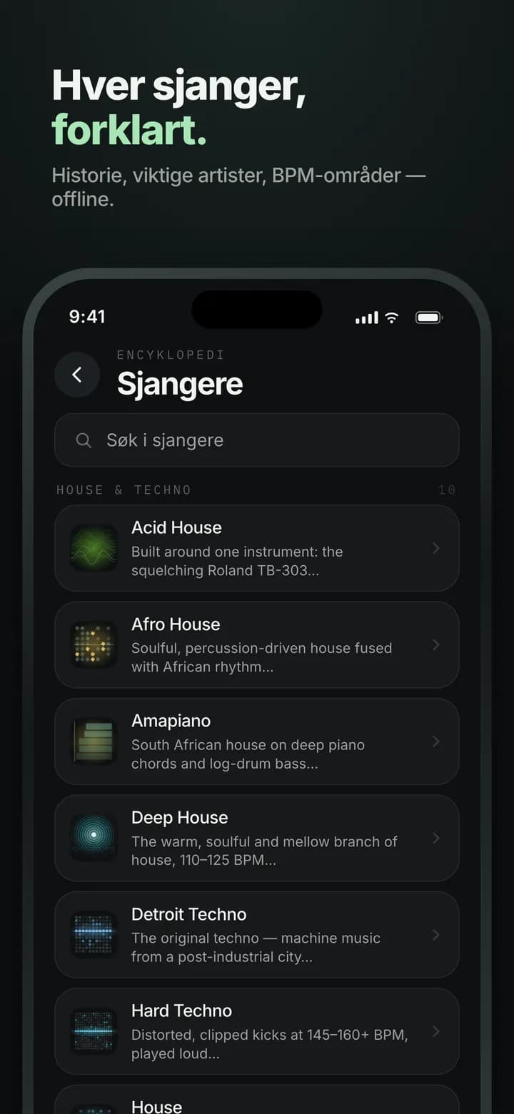 Genre AI — Hver sjanger forklart — også offline