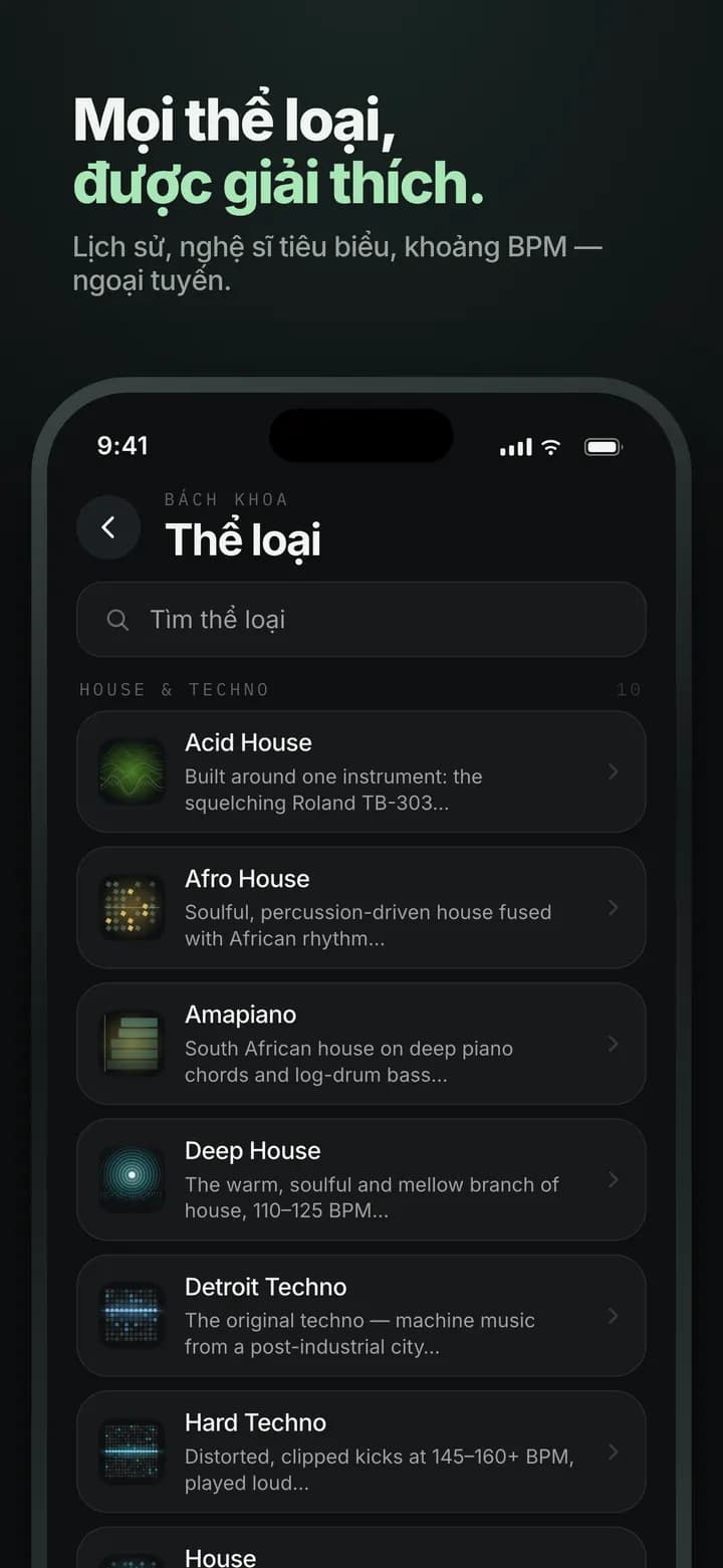 Genre AI — Mọi thể loại đều được giải thích — cả khi ngoại tuyến