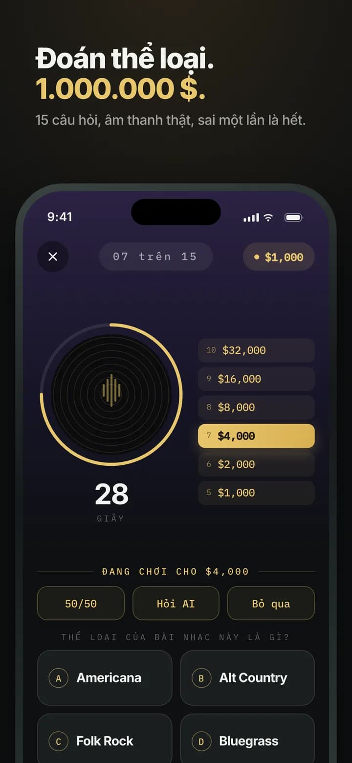 Genre AI — Đoán thể loại — 1.000.000 $ đang chờ